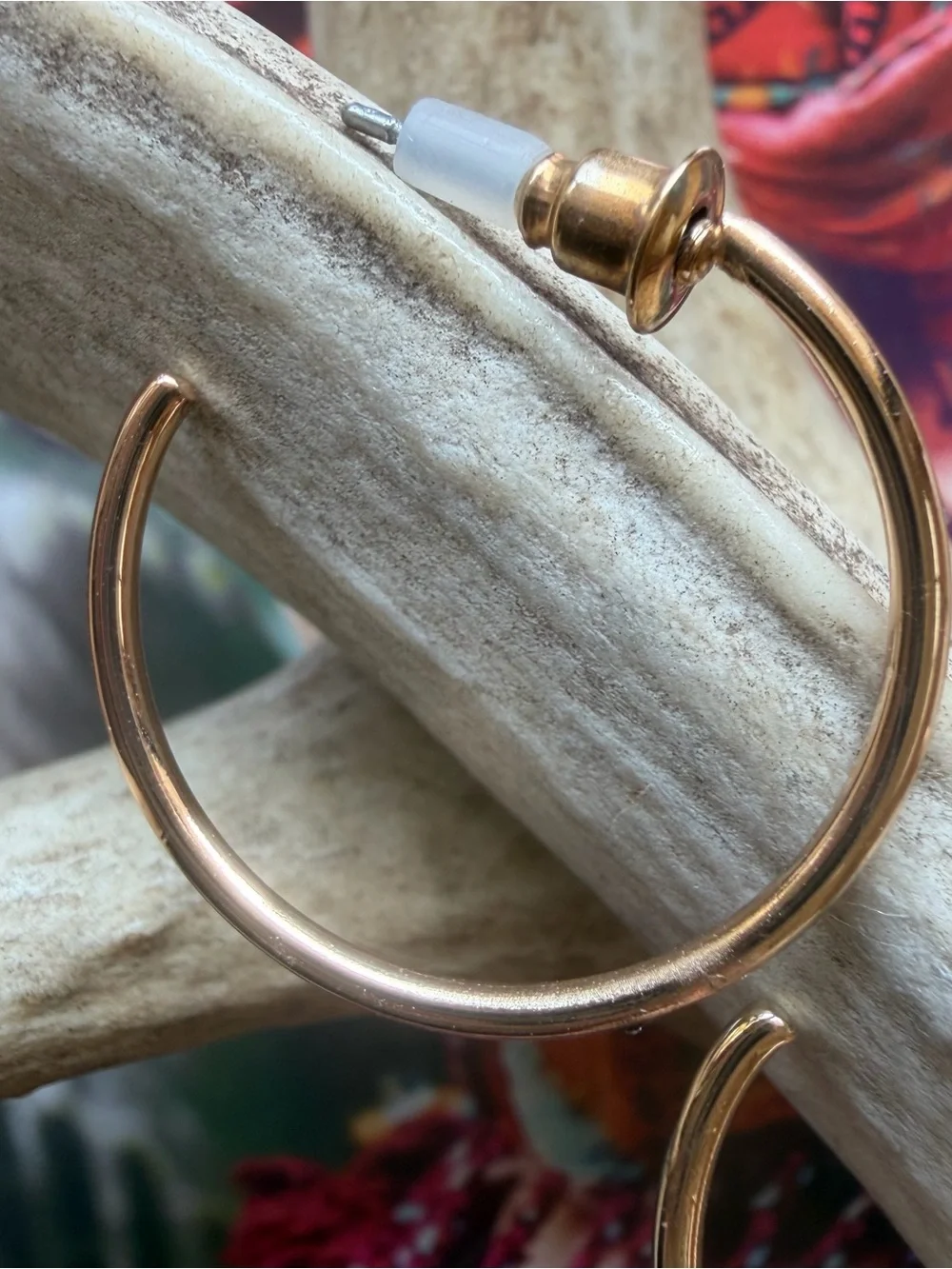 Gold Tone Hoop Earrings Small Classic Everyday Hoops Cowgirl Style Jewelry